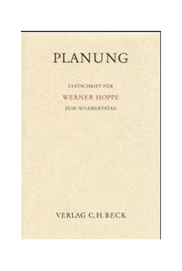 Abbildung von Planung | 1. Auflage | 2000 | beck-shop.de
