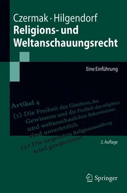 Abbildung von Hilgendorf / Czermak | Religions- und Weltanschauungsrecht | 2. Auflage | 2018 | beck-shop.de