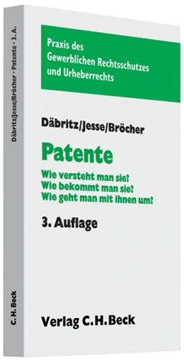 Abbildung von Däbritz / Jesse | Patente | 3. Auflage | 2009 | beck-shop.de