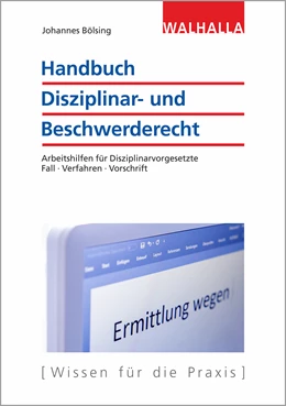 Abbildung von Bölsing | Handbuch Disziplinar- und Beschwerderecht | 1. Auflage | 2018 | beck-shop.de
