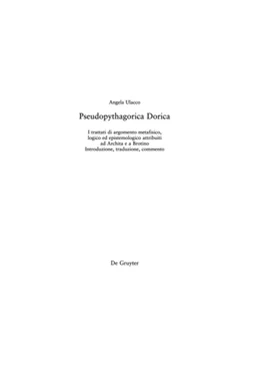 Abbildung von Ulacco | Pseudopythagorica Dorica | 1. Auflage | 2017 | beck-shop.de