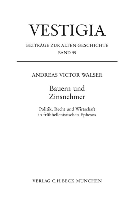 Cover: Andreas Victor Walser, Bauern und Zinsnehmer
