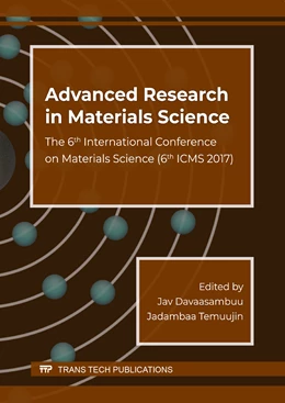 Abbildung von Davaasambuu / Temuujin | Advanced Research in Materials Science | 1. Auflage | 2018 | Volume 271 | beck-shop.de