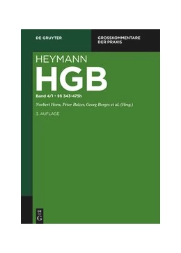 Abbildung von Heymann | Handelsgesetzbuch (ohne Seerecht), Band 4/1: Viertes Buch. §§ 343-475h | 3. Auflage | 2025 | beck-shop.de