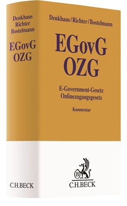 Abbildung von Denkhaus / Richter | E-Government-Gesetz/Onlinezugangsgesetz: EGovG/OZG | 1. Auflage | 2019 | beck-shop.de