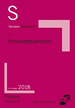 Abbildung von Reiß | Skript Umsatzsteuerrecht | 16. Auflage | 2018 | beck-shop.de
