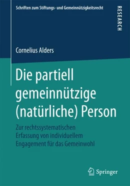 Abbildung von Alders | Die partiell gemeinnützige (natürliche) Person | 1. Auflage | 2018 | beck-shop.de