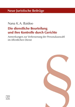 Abbildung von Baidoo | Die dienstliche Beurteilung und ihre Kontrolle durch Gerichte | 1. Auflage | 2018 | beck-shop.de