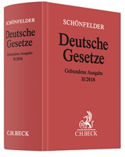 Deutsche Gesetze Gebundene Ausgabe Ii2018 Schönfelder 2018