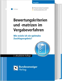 Abbildung von Delcuve / Ferber | Bewertungskriterien und -matrizen im Vergabeverfahren | 2. Auflage | 2022 | beck-shop.de