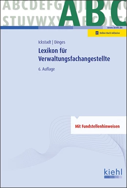 Abbildung von Ickstadt / Dinges | Lexikon für Verwaltungsfachangestellte | 6. Auflage | 2018 | beck-shop.de
