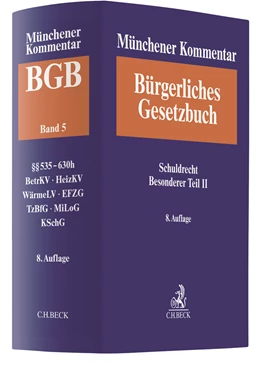 Abbildung von Münchener Kommentar zum Bürgerlichen Gesetzbuch: BGB, Band 5: Schuldrecht - Besonderer Teil II | 8. Auflage | 2020 | beck-shop.de