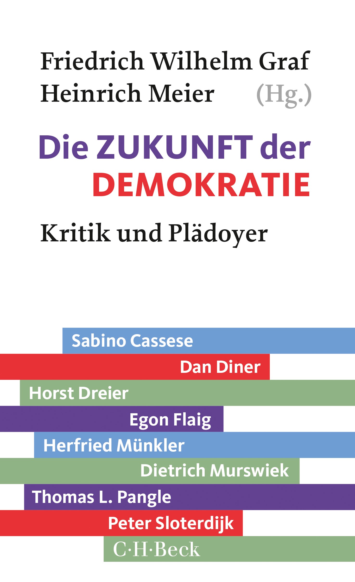 Cover: Graf, Friedrich Wilhelm / Meier, Heinrich, Die Zukunft der Demokratie