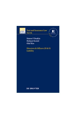Abbildung von Deakin / Koziol | Directors & Officers (D & O) Liability | 1. Auflage | 2018 | beck-shop.de