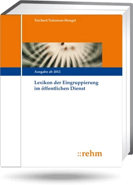Abbildung von Teichert / Salomon-Hengst | Lexikon der Eingruppierung - ohne Aktualisierungsservice | 1. Auflage | 2023 | beck-shop.de