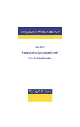 Abbildung von Elster | Europäisches Kapitalmarktrecht | 1. Auflage | 2002 | Band 23 | beck-shop.de