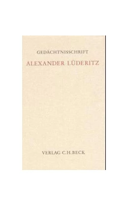 Abbildung von Gedächtnisschrift für Alexander Lüderitz | 1. Auflage | 2000 | beck-shop.de