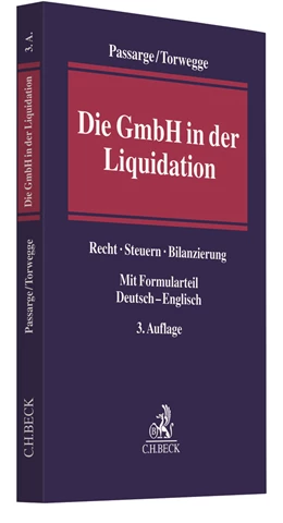 Abbildung von Passarge / Torwegge | Die GmbH in der Liquidation | 3. Auflage | 2020 | beck-shop.de
