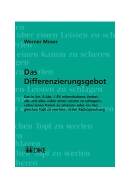 Abbildung von Moser | Das Differenzierungsgebot | 1. Auflage | 2016 | beck-shop.de