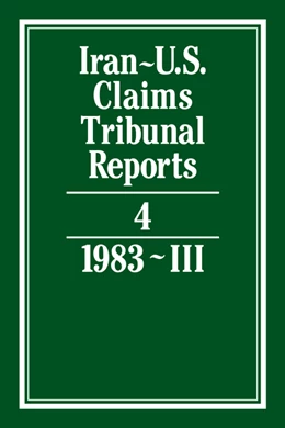 Abbildung von Pirrie | Iran-U.S. Claims Tribunal Reports: Volume 4 | 1. Auflage | 1985 | beck-shop.de