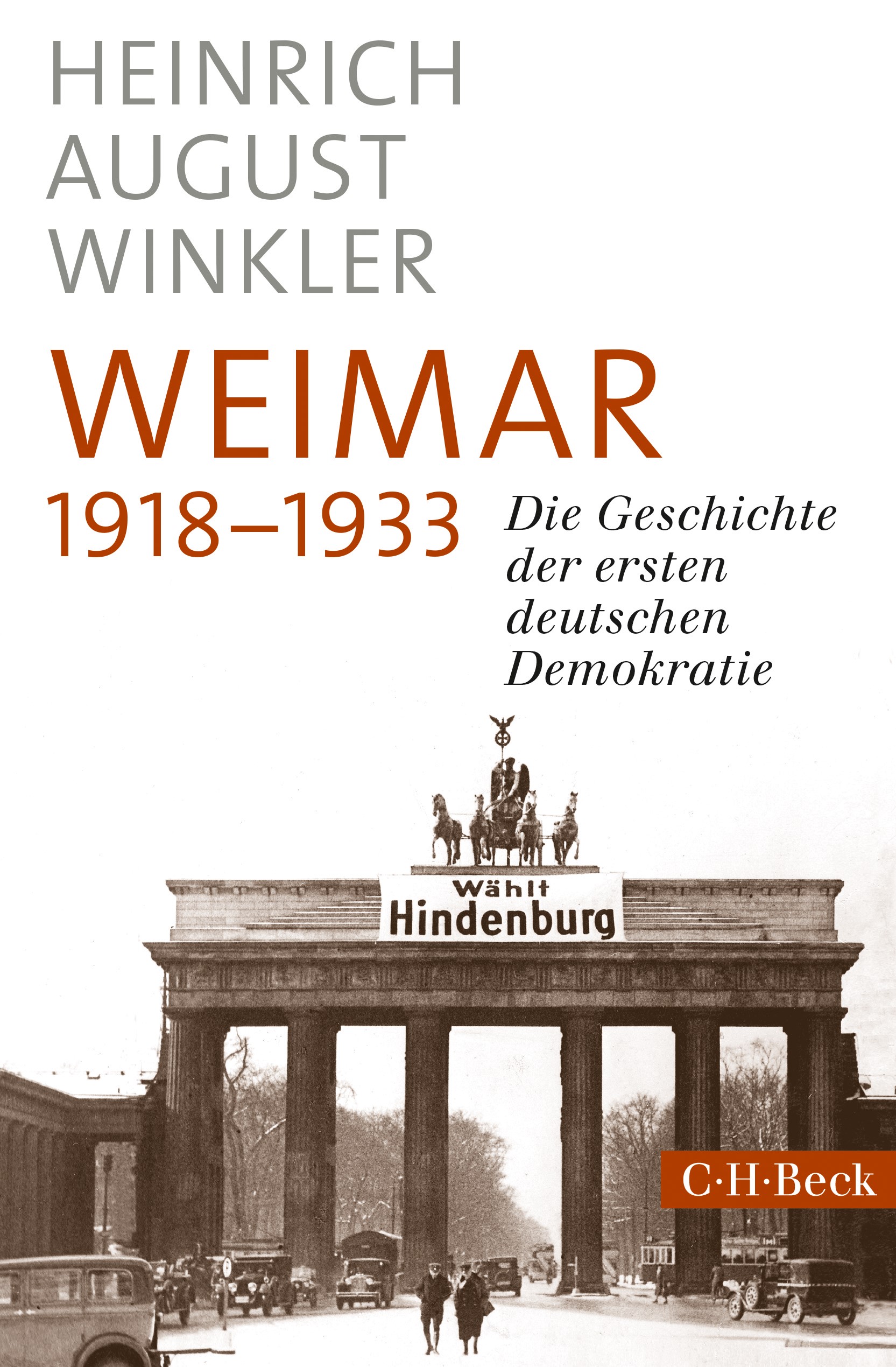 Cover: Winkler, Heinrich August, Weimar 1918-1933
