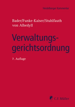 Abbildung von Bader / Funke-Kaiser | Verwaltungsgerichtsordnung: VwGO | 7. Auflage | 2018 | beck-shop.de