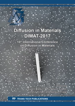 Abbildung von Rabkin / Novick-Cohen | Diffusion in Materials DIMAT-2017 | 1. Auflage | 2018 | beck-shop.de