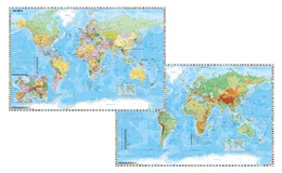 Abbildung von Stiefel | Weltkarte mit Ausschnitt Zentraleuropa / Weltkarte physisch. Duo-Schreibunterlage | 1. Auflage | 2017 | beck-shop.de