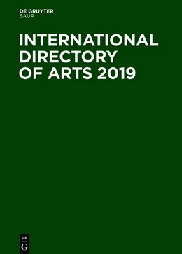 Abbildung von International Directory of Arts 2019 | 43. Auflage | 2018 | 43 | beck-shop.de