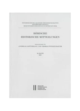 Abbildung von Gottsmann / Winkelbauer | Römische Historische Mitteilungen 59/2017 | 1. Auflage | 2018 | 59 | beck-shop.de