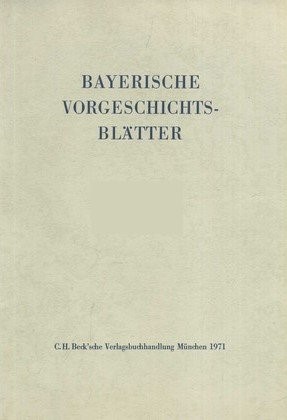 Cover:, Bayerische Vorgeschichtsblätter 2018