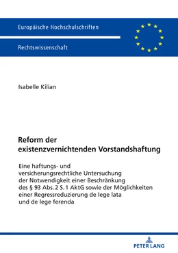 Abbildung von Kilian | Reform der existenzvernichtenden Vorstandshaftung | 1. Auflage | 2018 | beck-shop.de