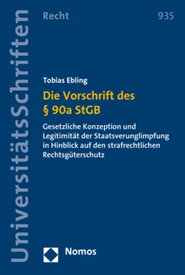 Abbildung von Ebling | Die Vorschrift des § 90a StGB | 1. Auflage | 2018 | 935 | beck-shop.de