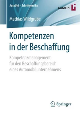Abbildung von Wildgrube | Kompetenzen in der Beschaffung | 1. Auflage | 2018 | beck-shop.de