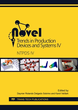 Abbildung von Delgado Sobrino / Velíšek | Novel Trends in Production Devices and Systems IV | 1. Auflage | 2018 | beck-shop.de