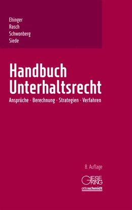 Abbildung von Ehinger / Rasch | Handbuch Unterhaltsrecht | 8. Auflage | 2018 | beck-shop.de