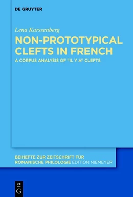 Abbildung von Karssenberg | Non-prototypical Clefts in French | 1. Auflage | 2018 | beck-shop.de