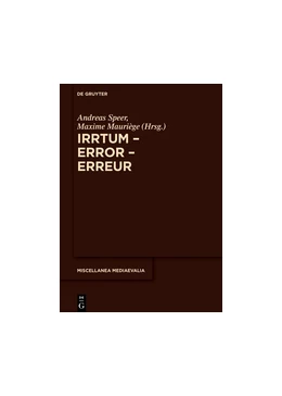 Abbildung von Speer / Mauriège | Irrtum - Error - Erreur | 1. Auflage | 2018 | beck-shop.de