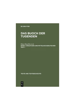 Abbildung von Berg / Kasper | Einleitung und mittelhochdeutscher Text I | 1. Auflage | 2018 | beck-shop.de