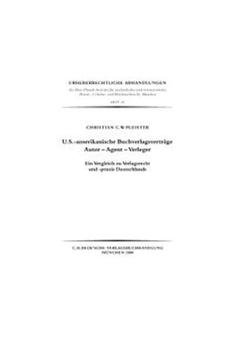 Abbildung von Pleister | U.S.-amerikanische Buchverlagsverträge | 1. Auflage | 2000 | Band 35 | beck-shop.de