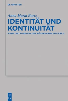 Abbildung von Bortz | Identität und Kontinuität | 1. Auflage | 2018 | beck-shop.de