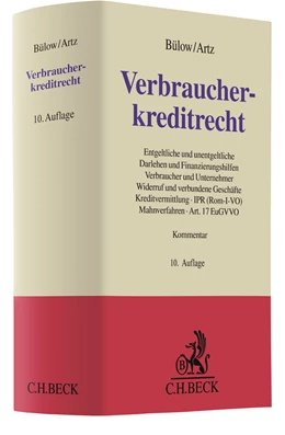 Abbildung von Bülow / Artz | Verbraucherkreditrecht | 10. Auflage | 2019 | beck-shop.de