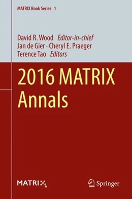 Abbildung von de Gier / Praeger | 2016 MATRIX Annals | 1. Auflage | 2018 | beck-shop.de