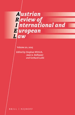 Abbildung von Wittich / Hofbauer | Austrian Review of International and European Law, Volume 20 (2015) | 1. Auflage | 2018 | 20 | beck-shop.de