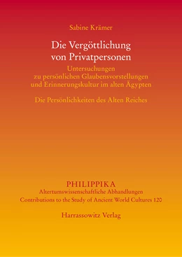 Abbildung von Krämer | Die Vergöttlichung von Privatpersonen | 1. Auflage | 2019 | 120 | beck-shop.de