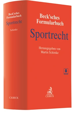 Abbildung von Beck'sches Formularbuch Sportrecht | 1. Auflage | 2021 | beck-shop.de