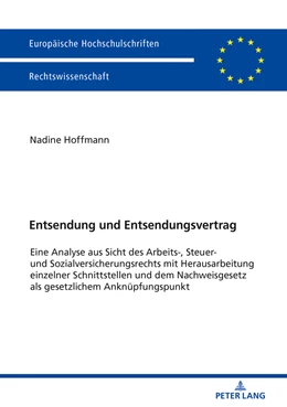 Abbildung von Hoffmann | Entsendung und Entsendungsvertrag | 1. Auflage | 2018 | beck-shop.de