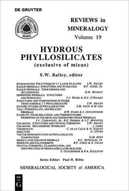 Abbildung von Bailey | Hydrous Phyllosilicates | 1. Auflage | 2018 | 19 | beck-shop.de