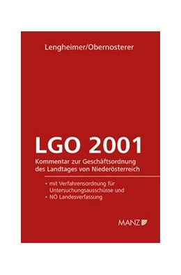 Abbildung von Lengheimer / Obernosterer | Geschäftsordnung - LGO 2001 | 1. Auflage | 2018 | 130 | beck-shop.de