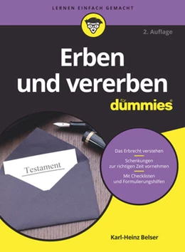 Abbildung von Belser | Erben und vererben für Dummies | 2. Auflage | 2018 | beck-shop.de